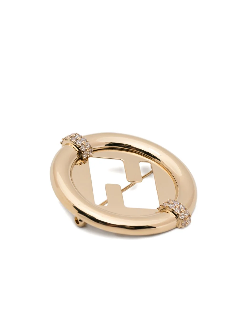 Fendi Women Ever Round Brooch - Image 3