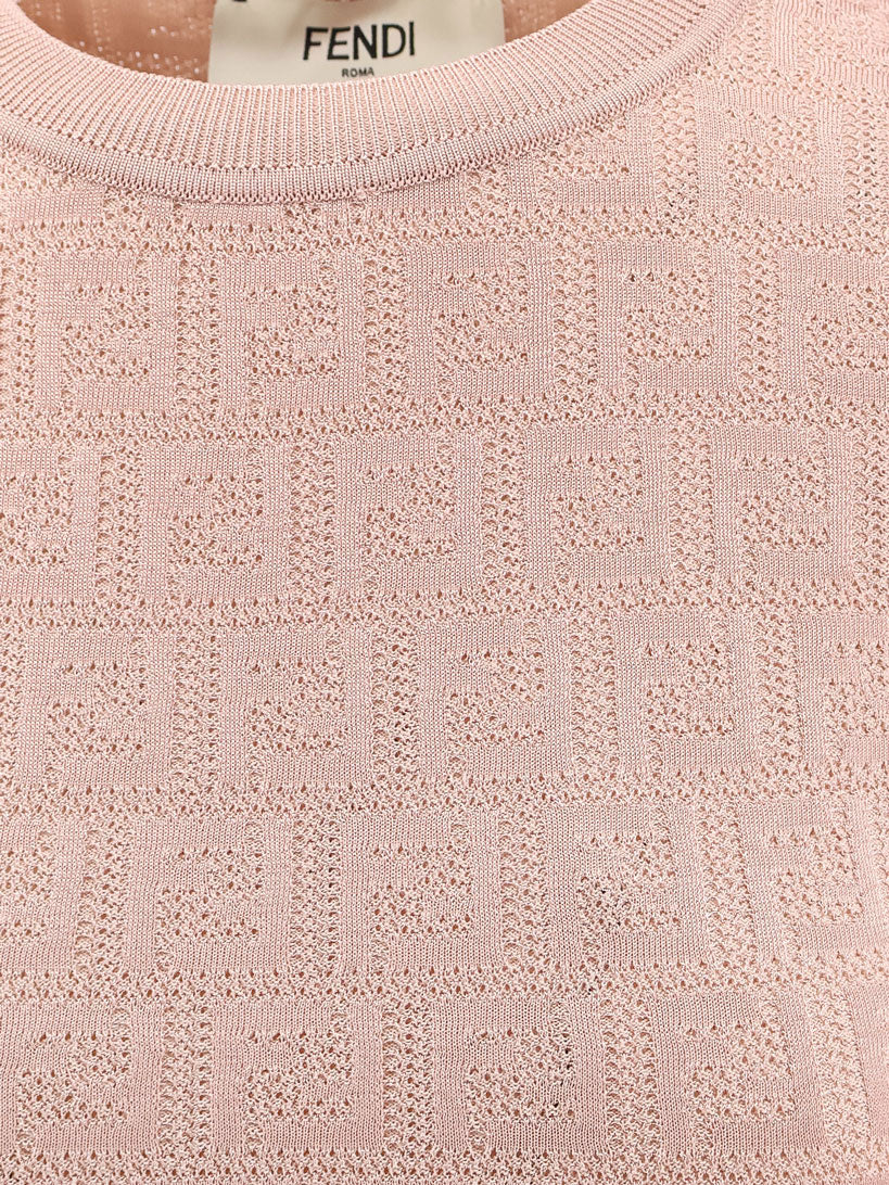 Fendi Women Ff Cotton And Viscose Dress - Image 5