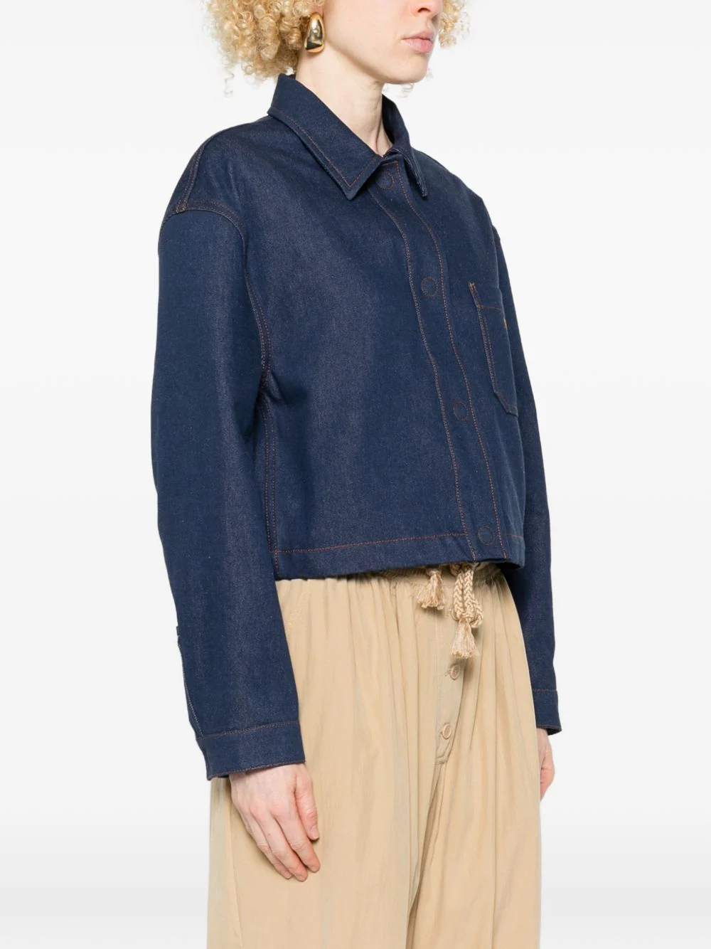 Fendi Women Ff Reverse Denim Jacket - Image 2