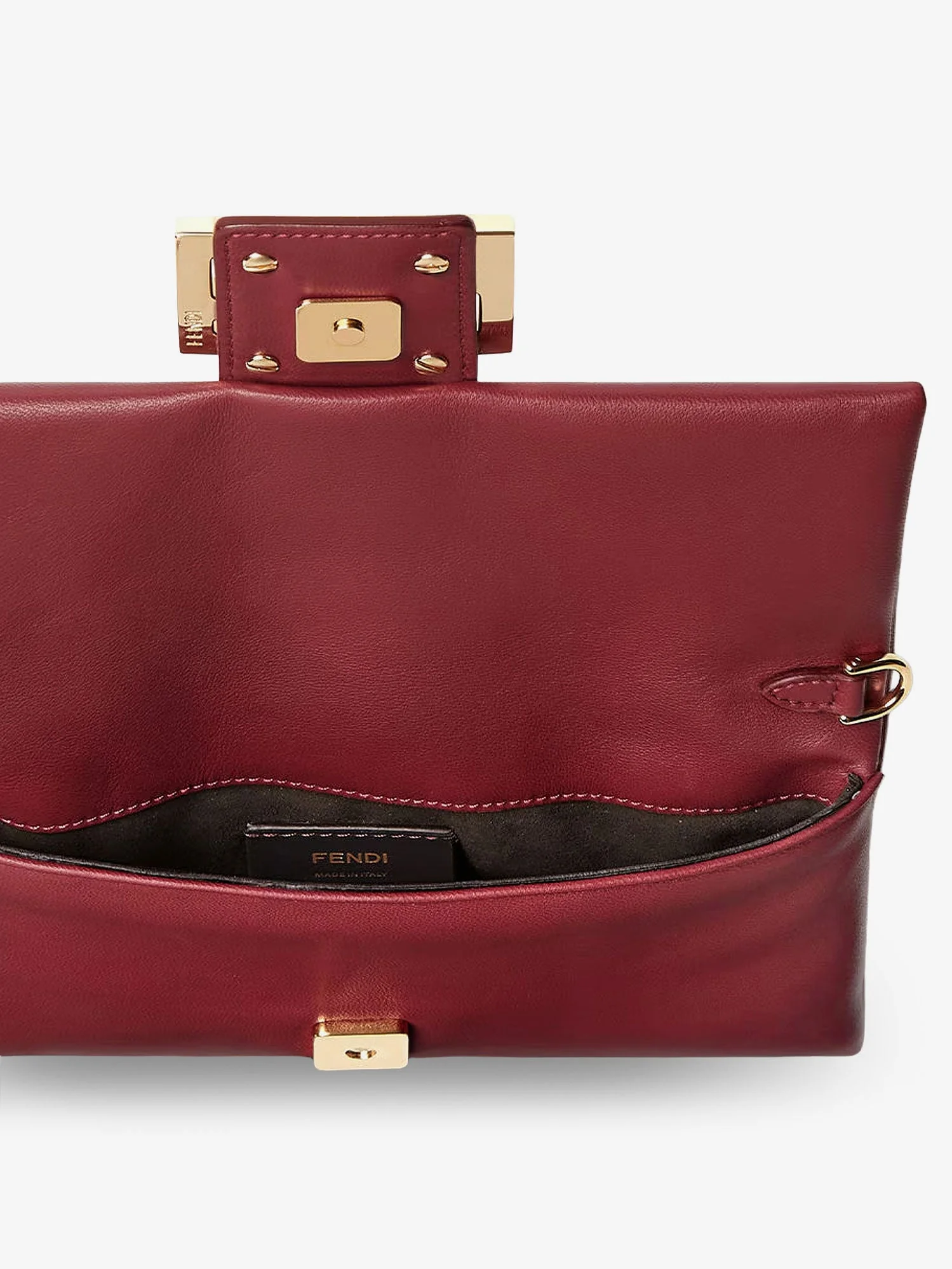 Fendi Women Mamma Baguette Leather Crossbody Bag - Image 4