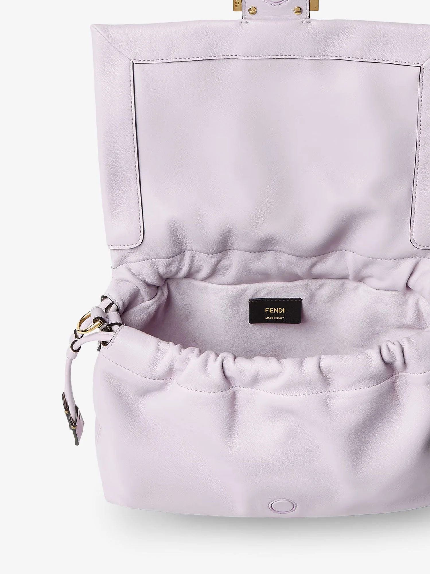 Fendi Women Mamma Baguette Medium Leather Crossbody Bag - Image 5