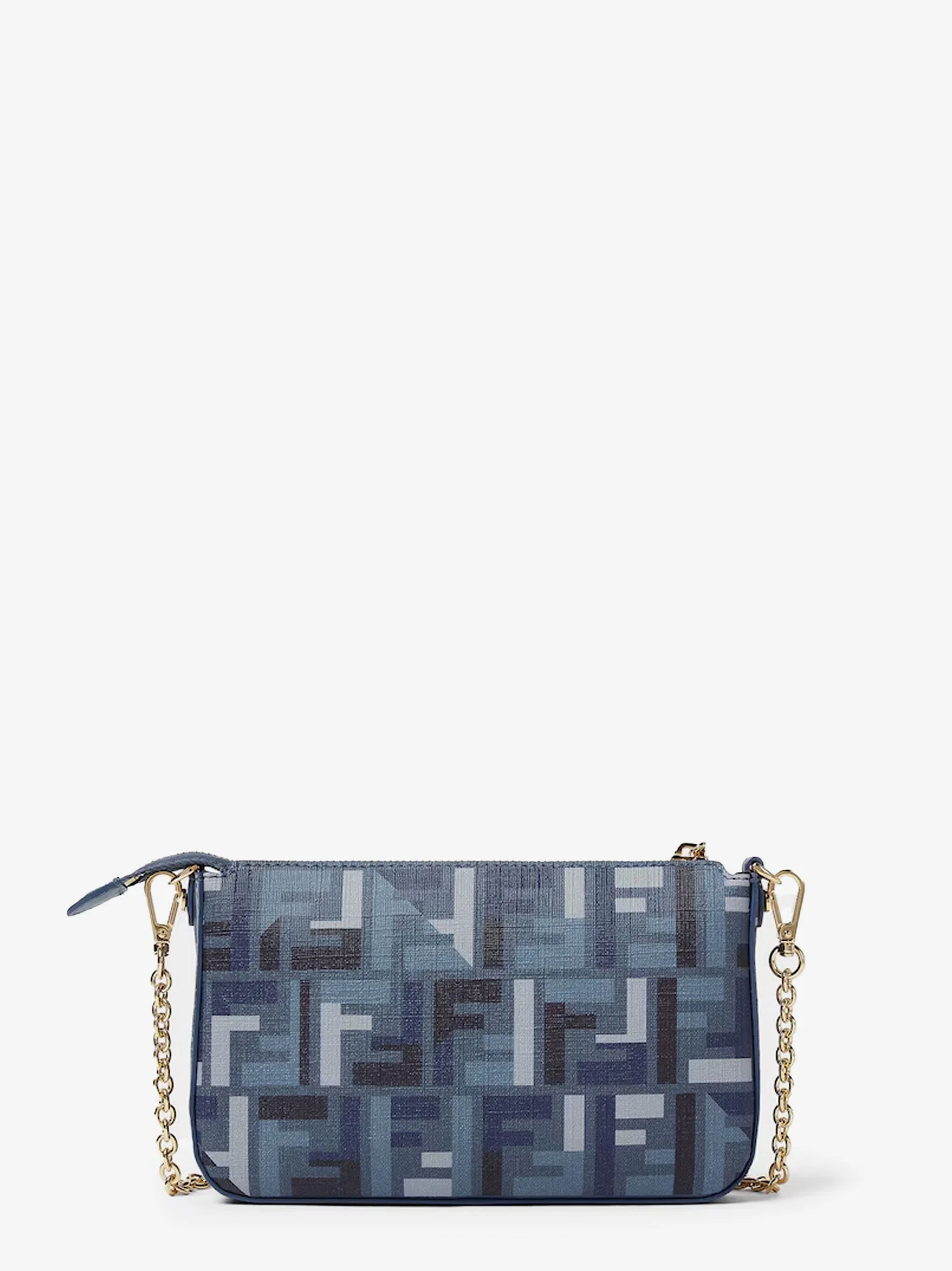 Fendi Women Pouch Baguette Ff Jacquard Fabric Shoulder Bag - Image 2