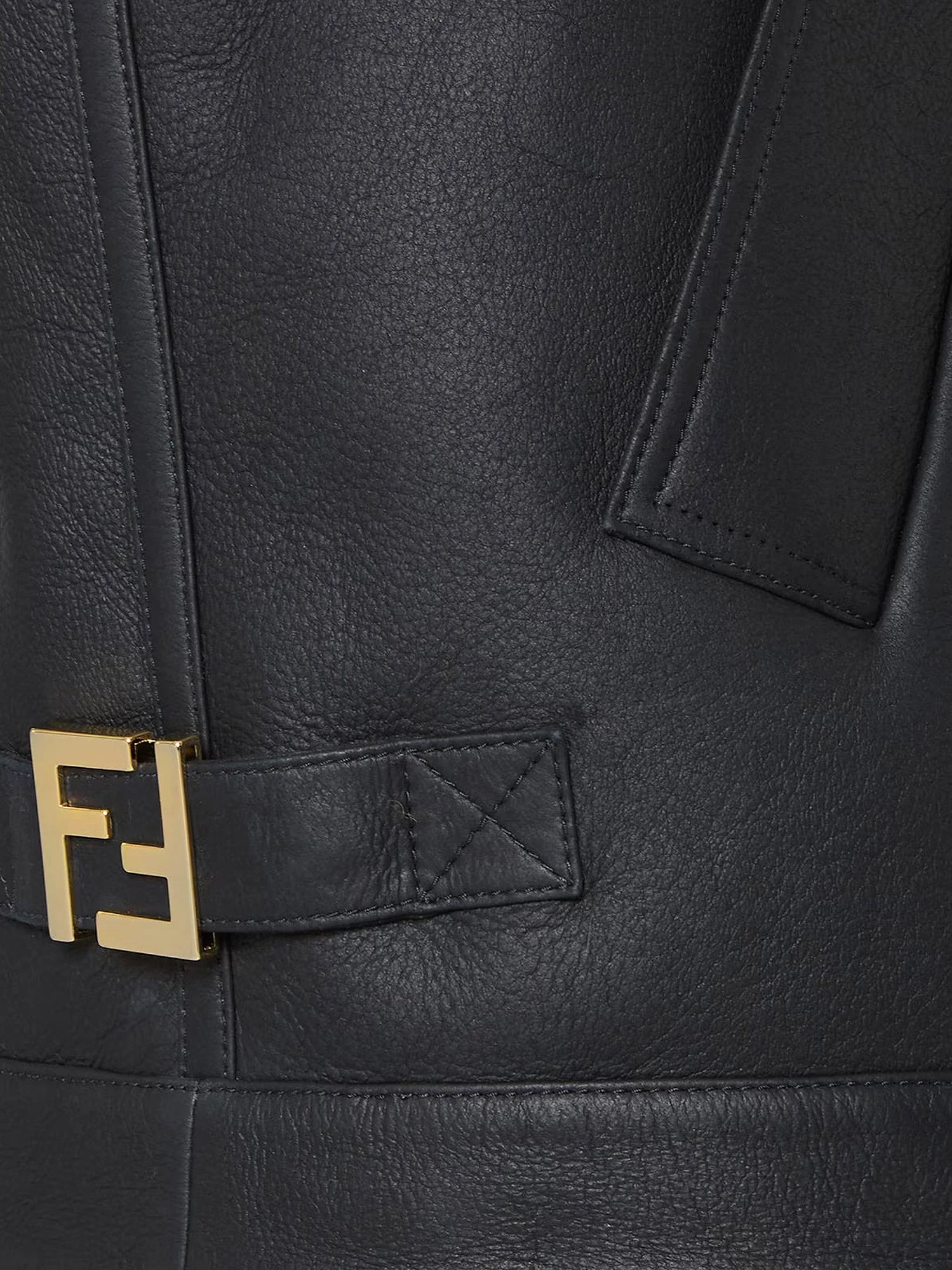 Fendi Women Sleeveless Sheepskin Jacket - Image 3
