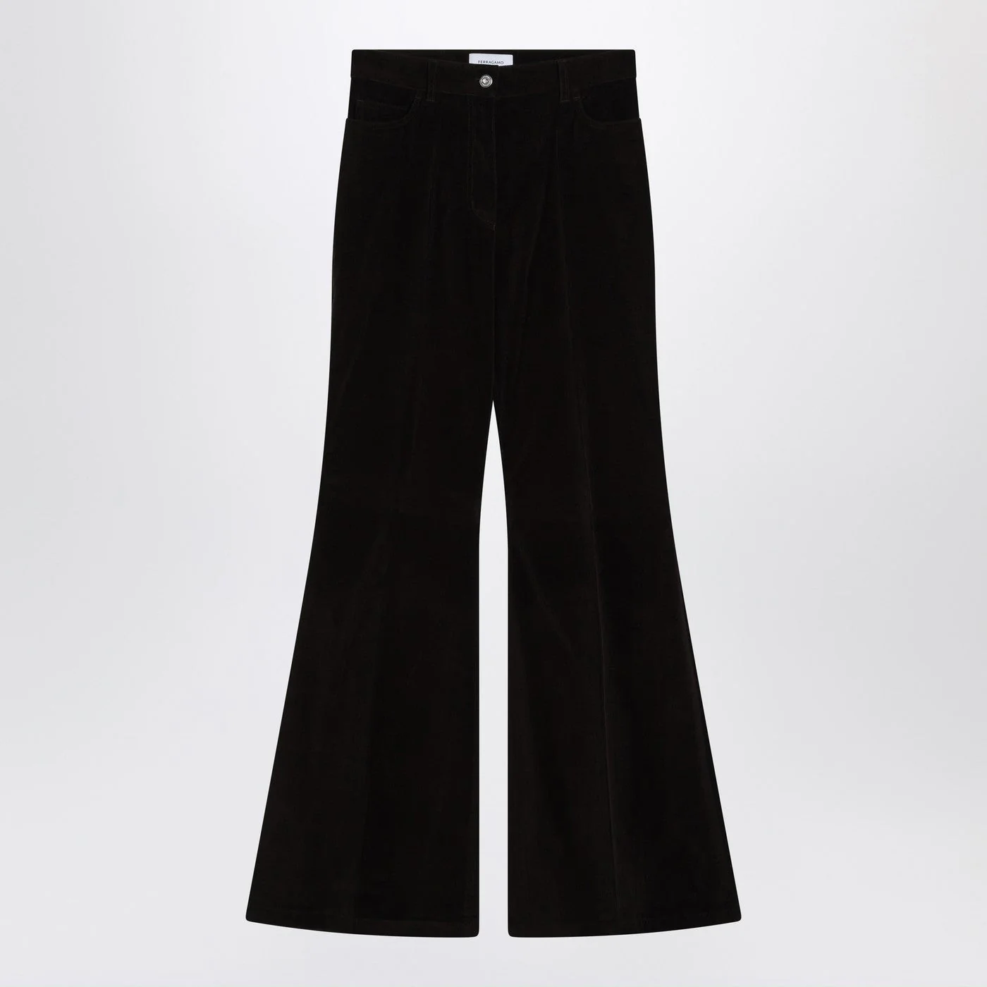Ferragamo Espresso Flared Pants Women