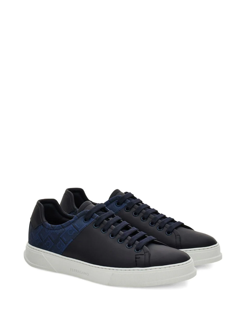 Ferragamo Men Leather Sneakers - Image 2