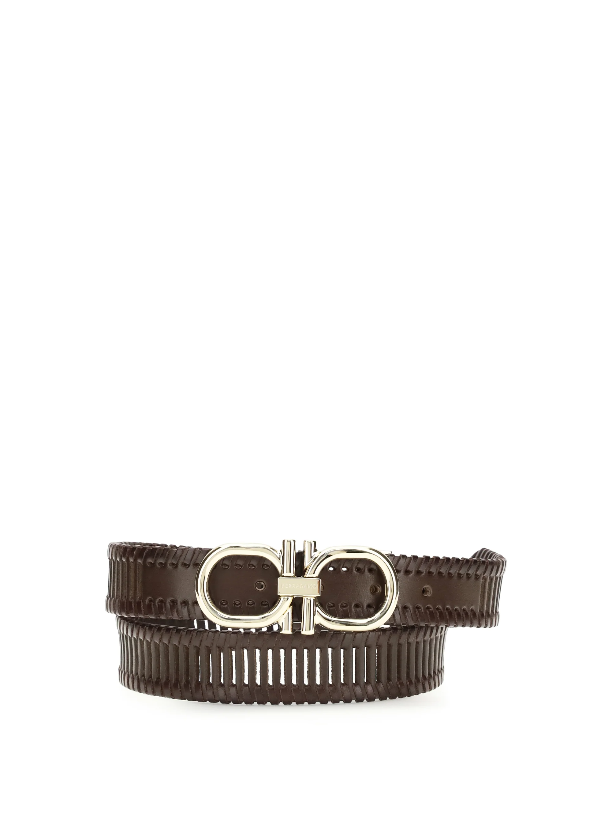 Ferragamo Men Adjustable Gancini Belt