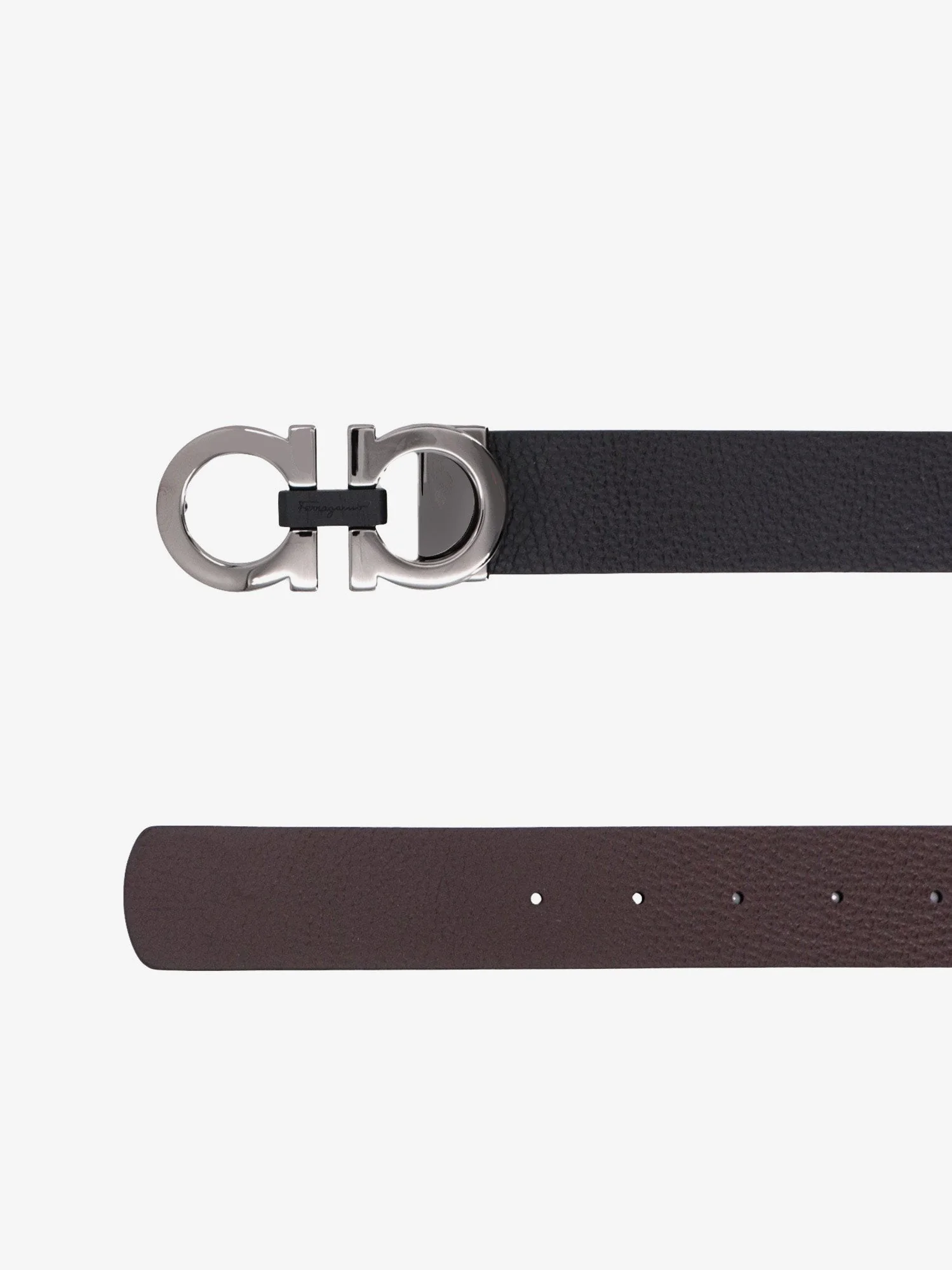 Ferragamo Men Reversible Leather Belt - Image 2