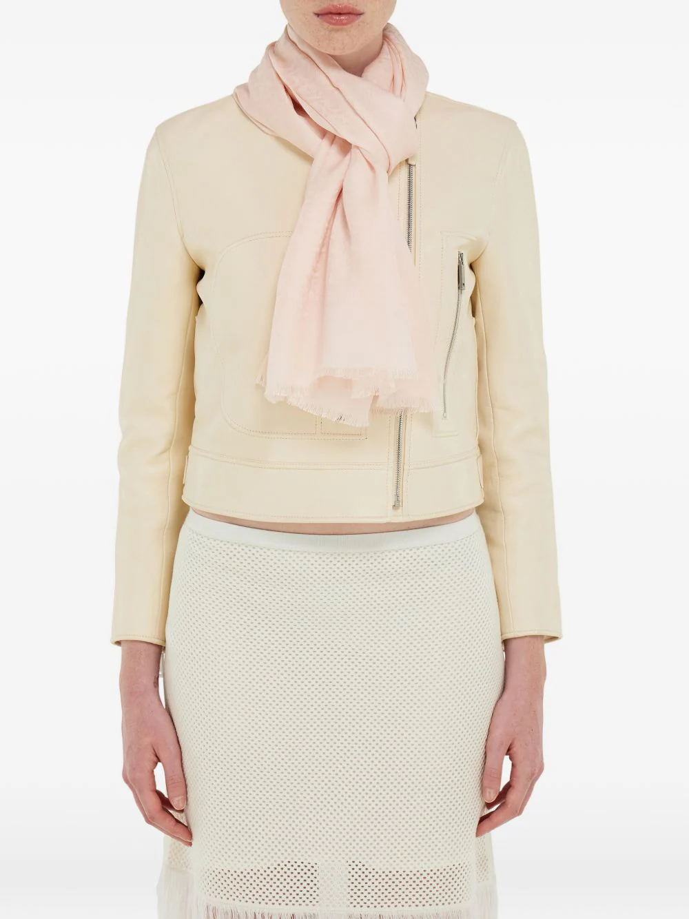Ferragamo Women Gancini Silk And Wool Stole - Image 3
