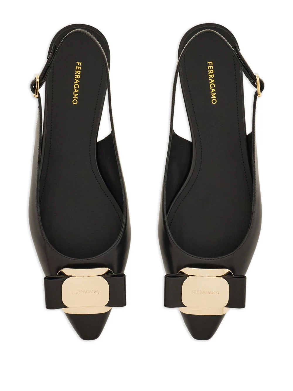 Ferragamo Women Leather Slingback Pumps - Image 4
