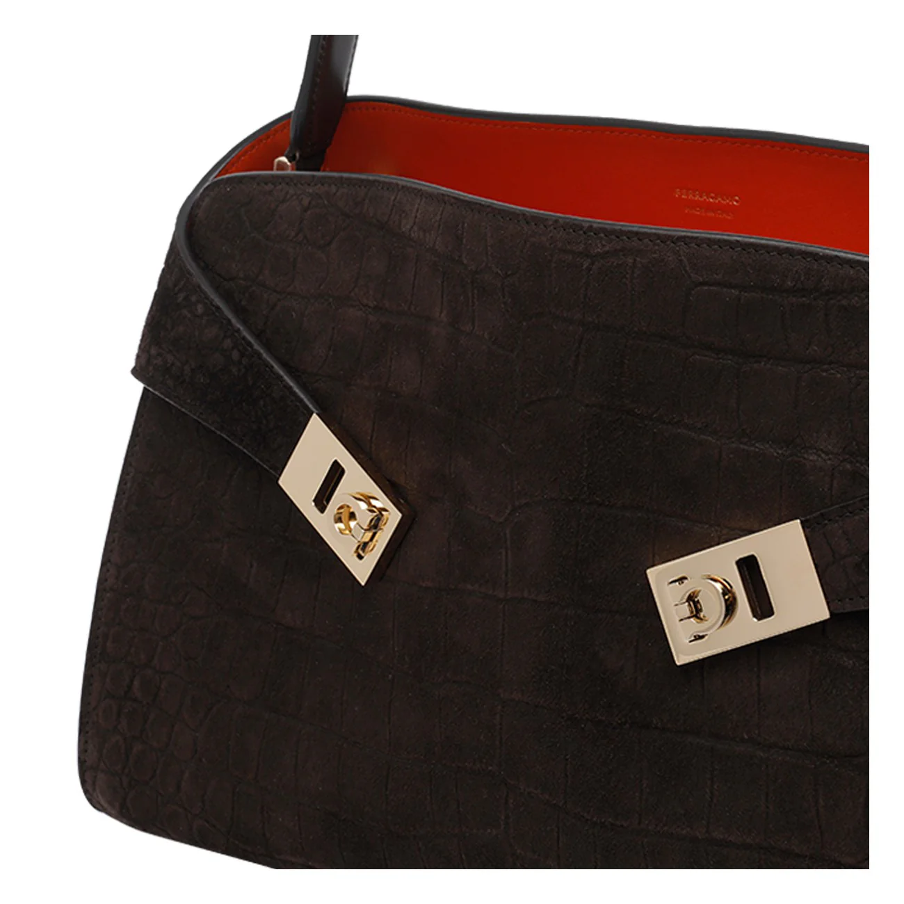 Ferragamo Women Small Hug Shoulder Bag - Image 4