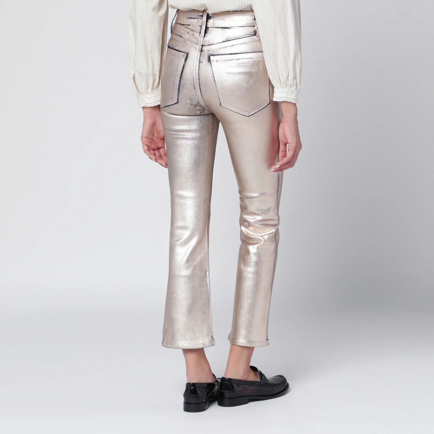 Frame Champagne The Reboot Cropped Trousers Women - Image 2