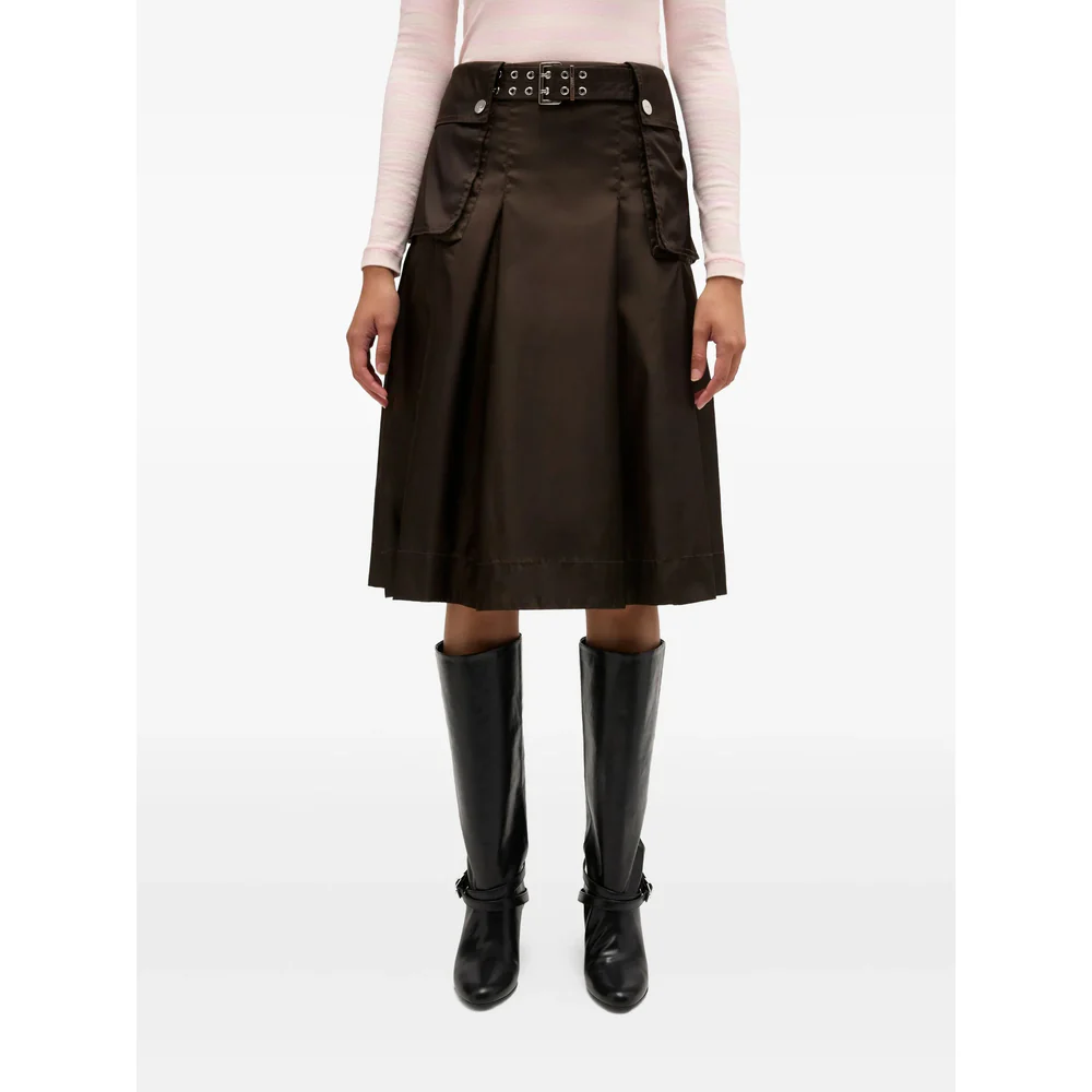 Ganni Brown Skirts - A-Line Skirts Women - Image 4