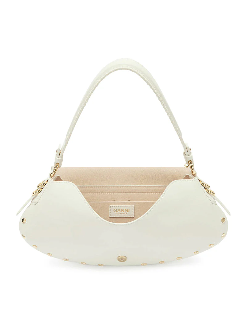 Ganni Women B-Kat Studs Leather Bag - Image 5