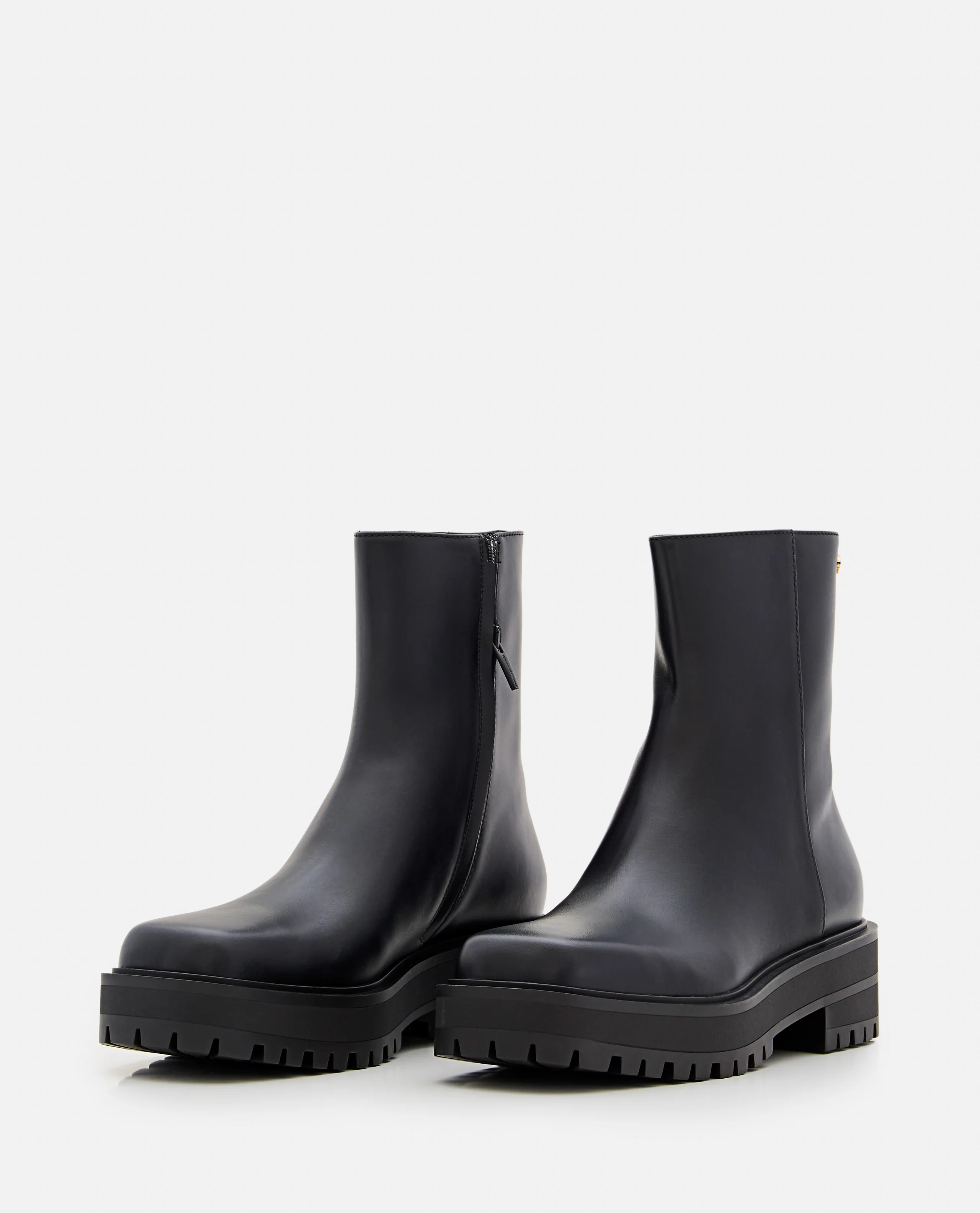 Gianvito Rossi Women Leather Combat Boots - Image 3