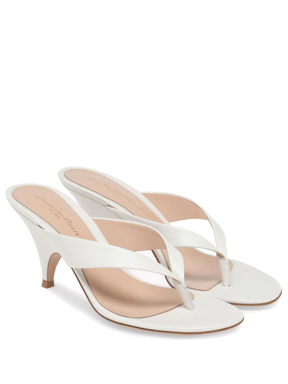 Gianvito Rossi Women Sofia Thong 70 Leather Sandals - Image 2