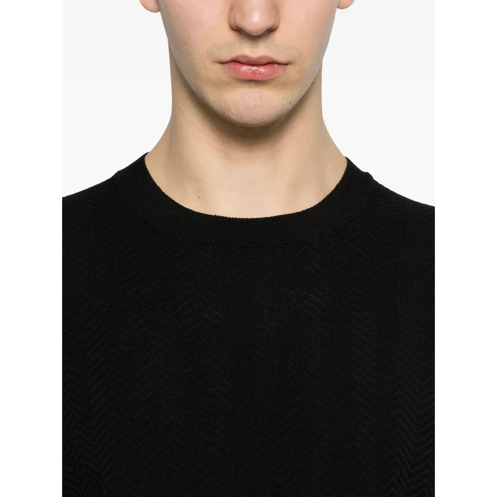Giorgio Armani Black T-Shirts & Vests - T-Shirts Men - Image 4