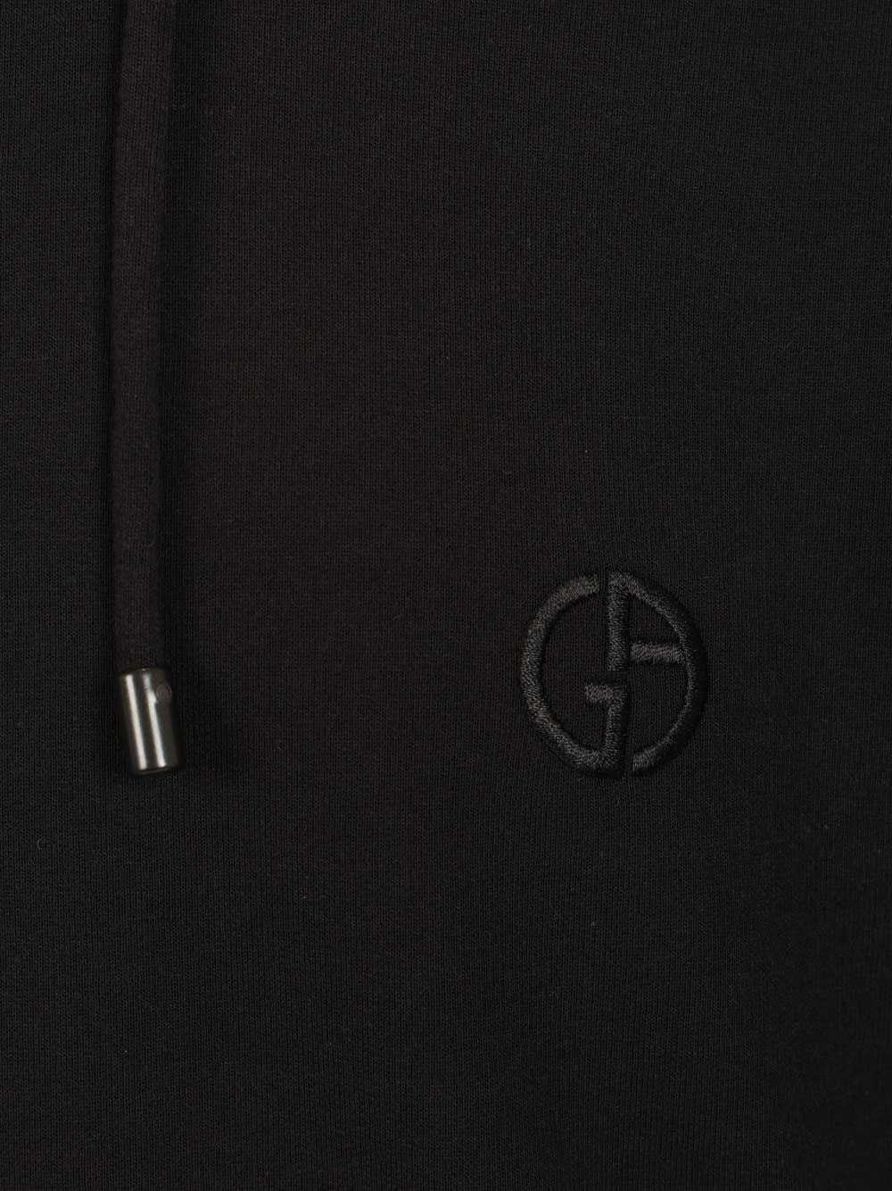 Giorgio Armani Men Cashmere And Cotton Hooded Sweater - Image 3