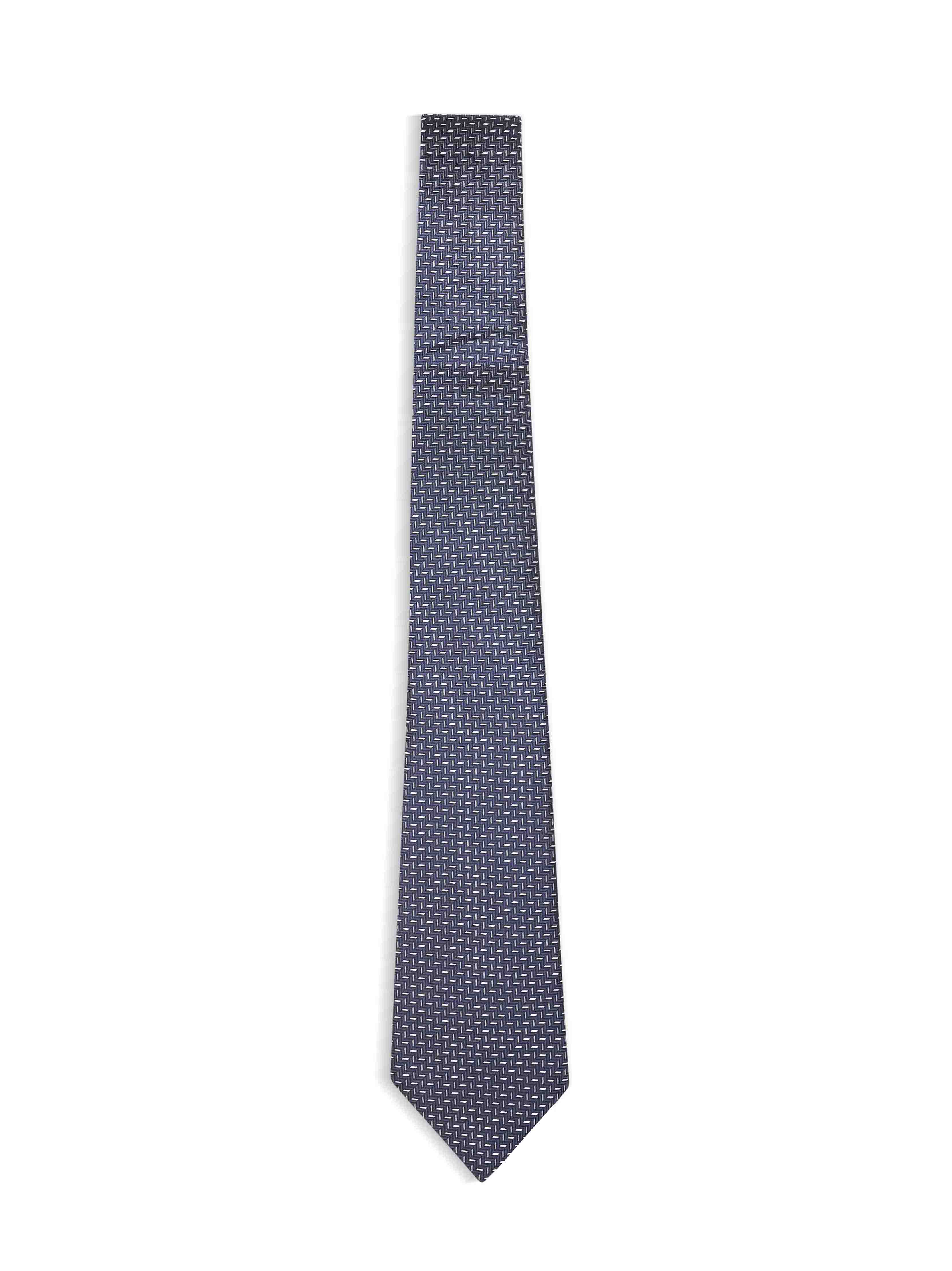 Giorgio Armani Men Midnight Blue Jacquard Silk Tie