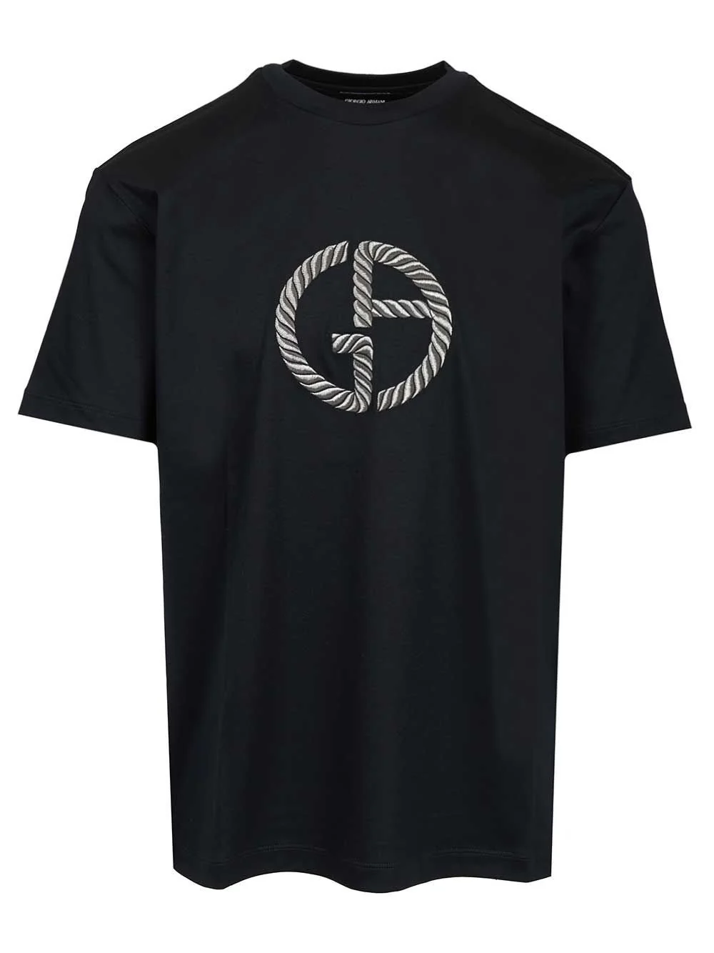 Giorgio Armani Men T-Shirt With Embroidered Logo