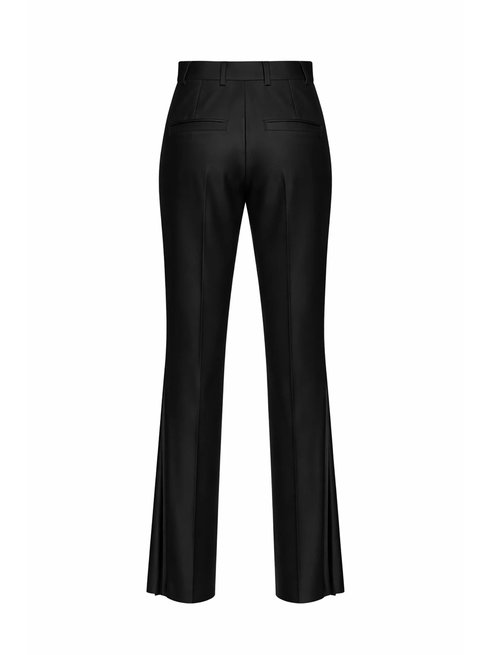 Giuseppe Di Morabito Women Black Virgin Wool Flared Trousers - Image 2