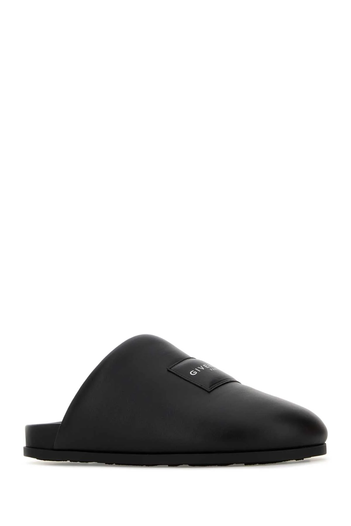 Givenchy Men Black Leather Slippers - Image 2