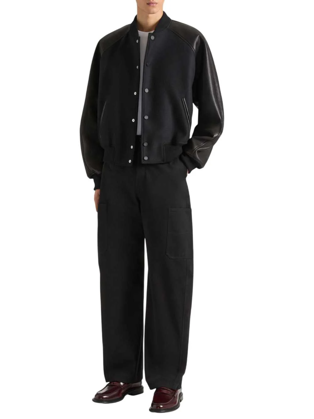 Givenchy Men Paneled Bomber Jacket - Image 2