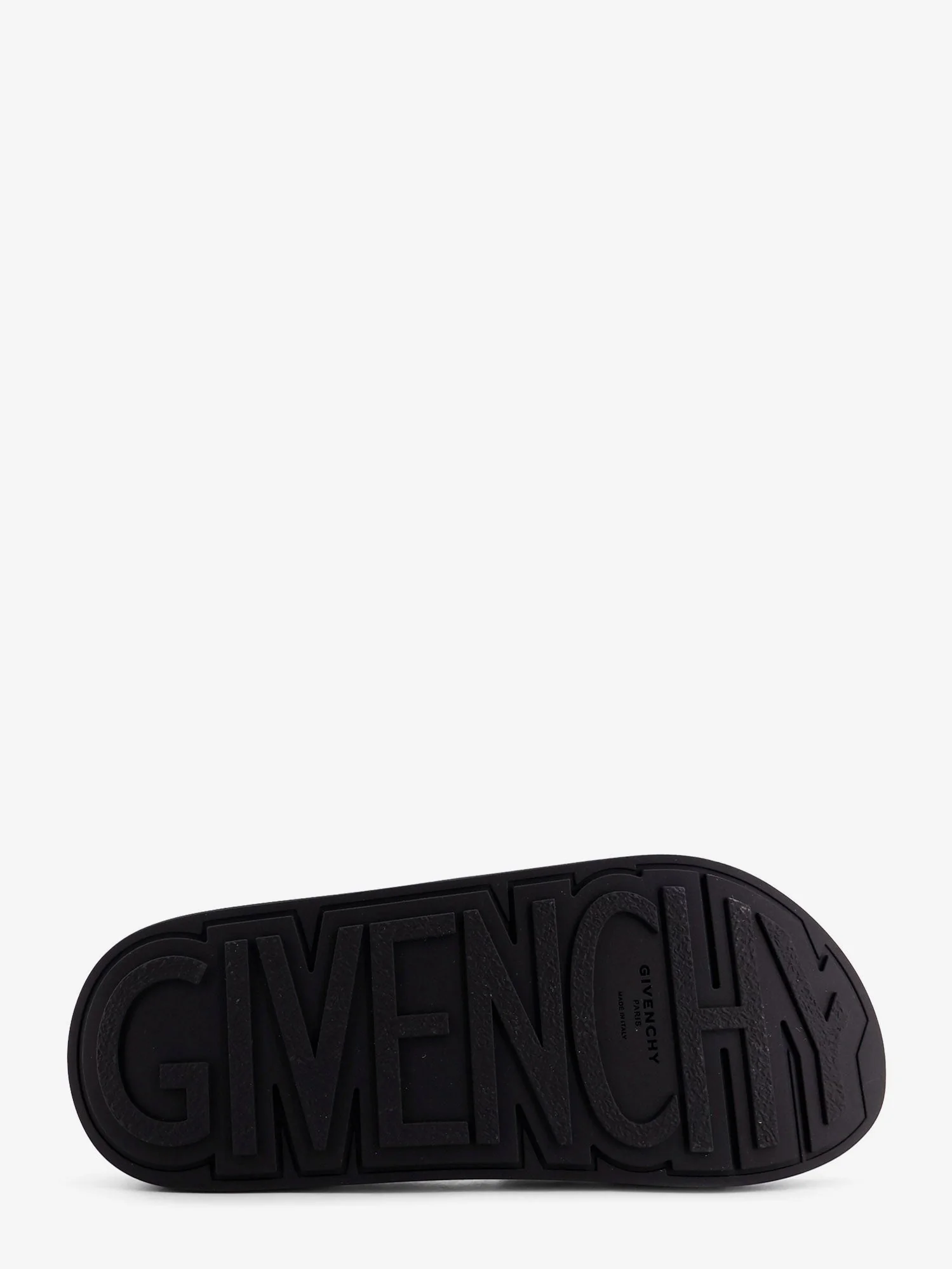Givenchy Men Rubber Slide With Logo Lettering Patch - Image 4