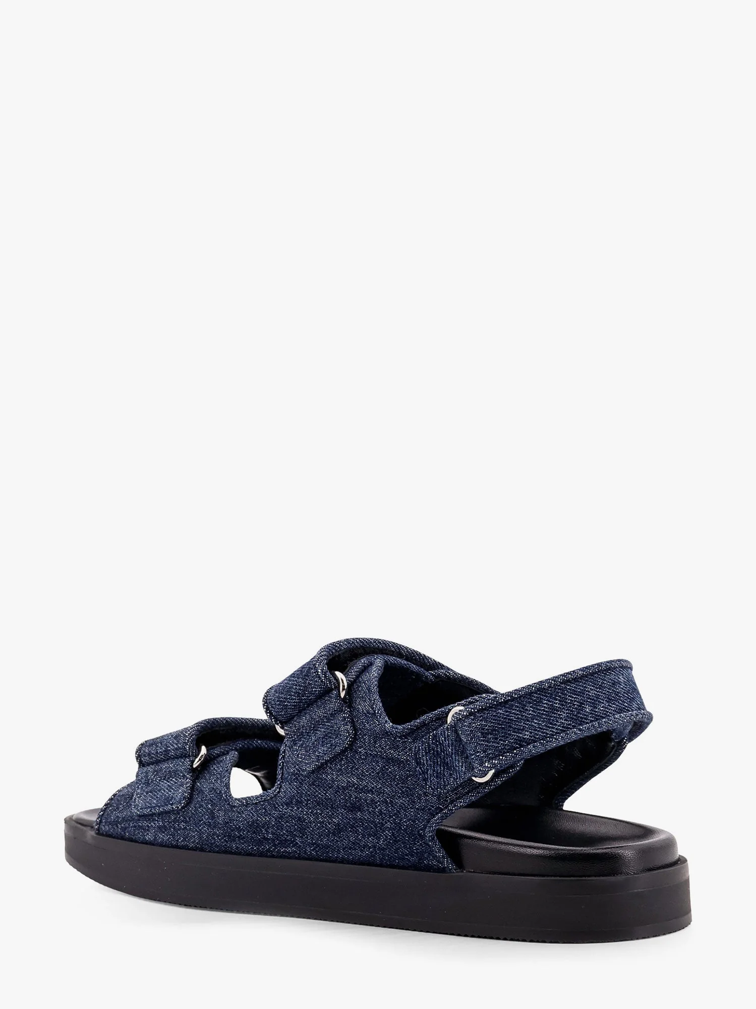 Givenchy Women Strap Flat Denim Sandals - Image 3