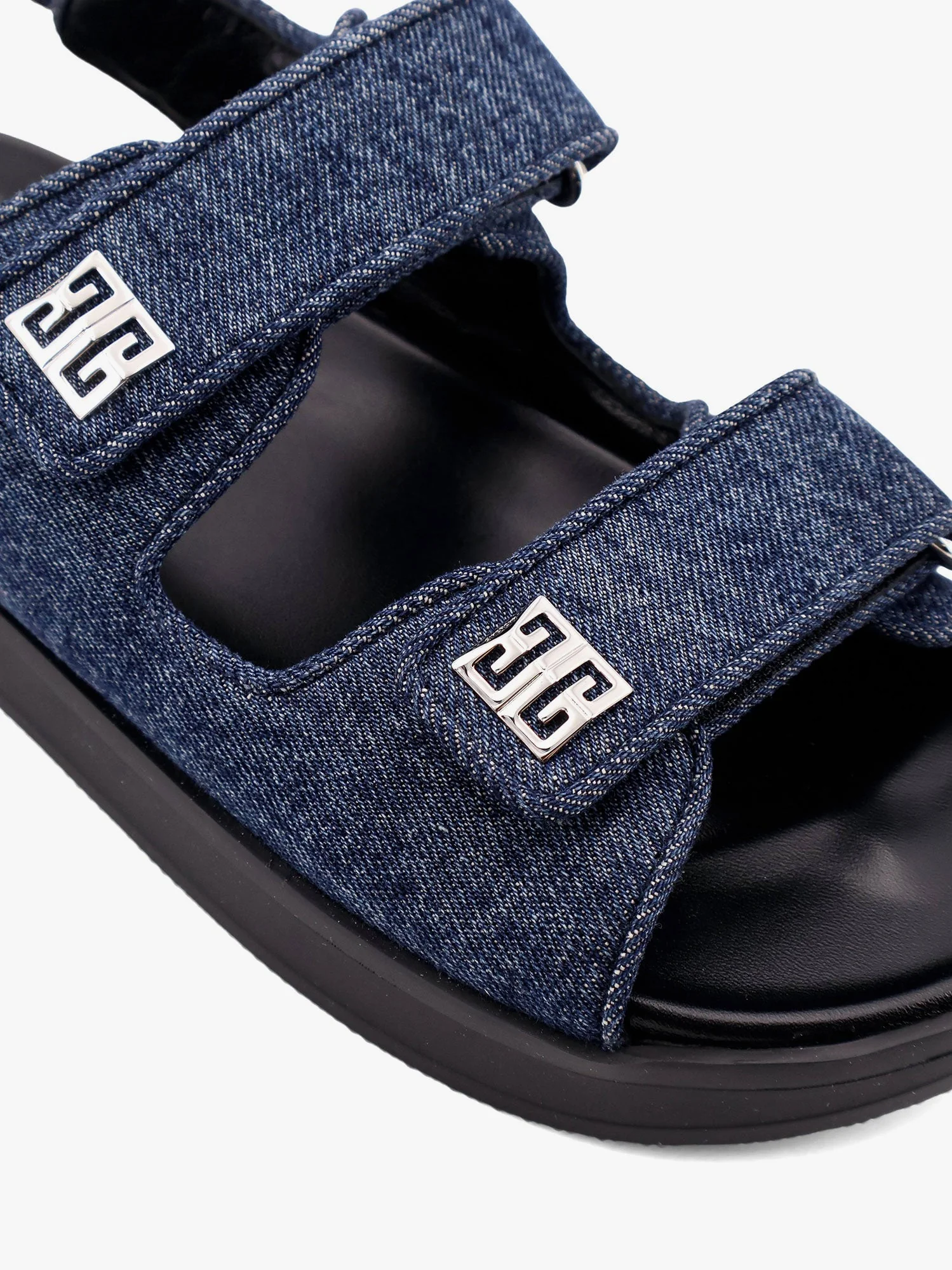 Givenchy Women Strap Flat Denim Sandals - Image 5