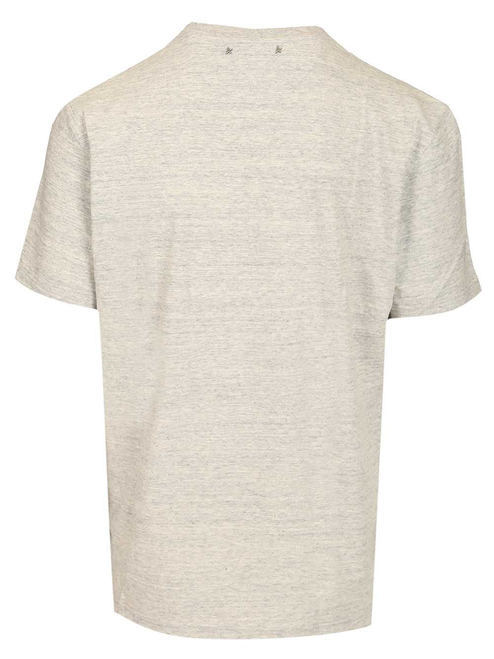 Golden Goose Men Flag Print T-Shirt - Image 2
