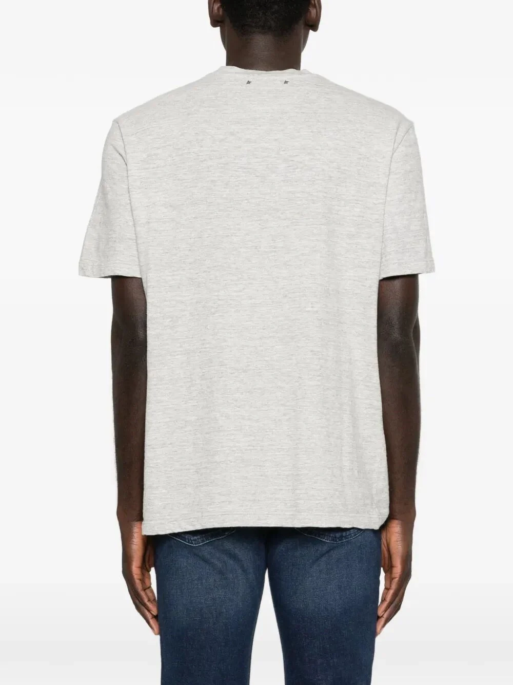 Golden Goose Men `Journey` Regular T-Shirt With Flag Print - Image 5