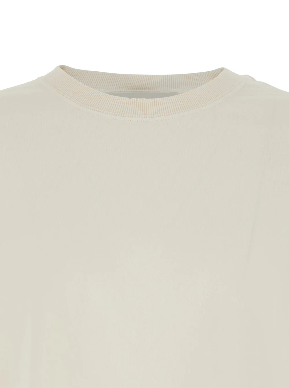 Golden Goose Men White Crew Neck T-Shirt With Maxi Logo On The Back In Cotton Man - Image 3