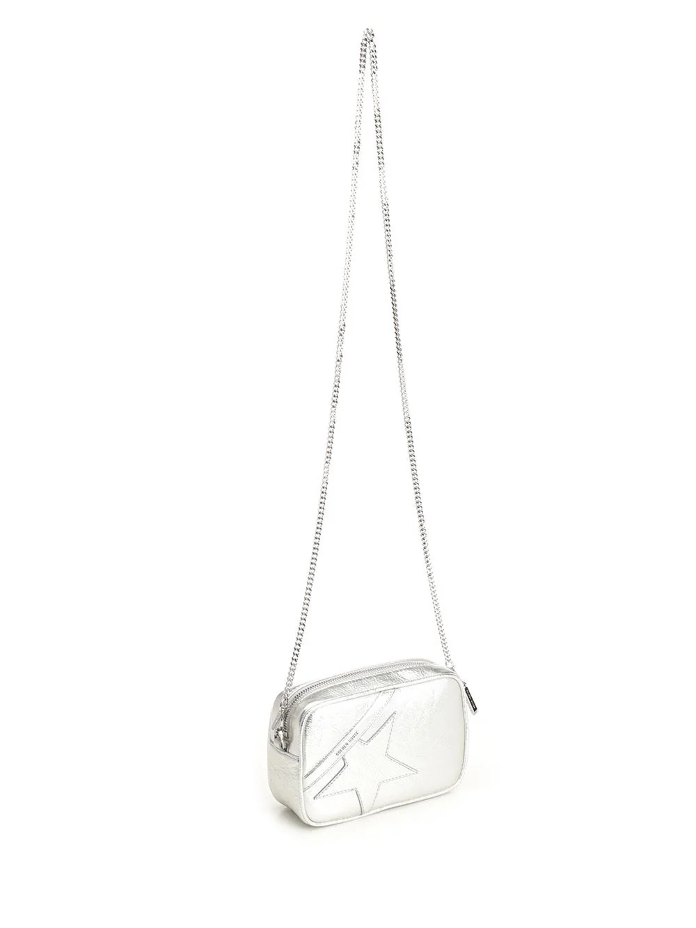 Golden Goose Women Mini Star Bag In Silver Laminated Leather - Image 3