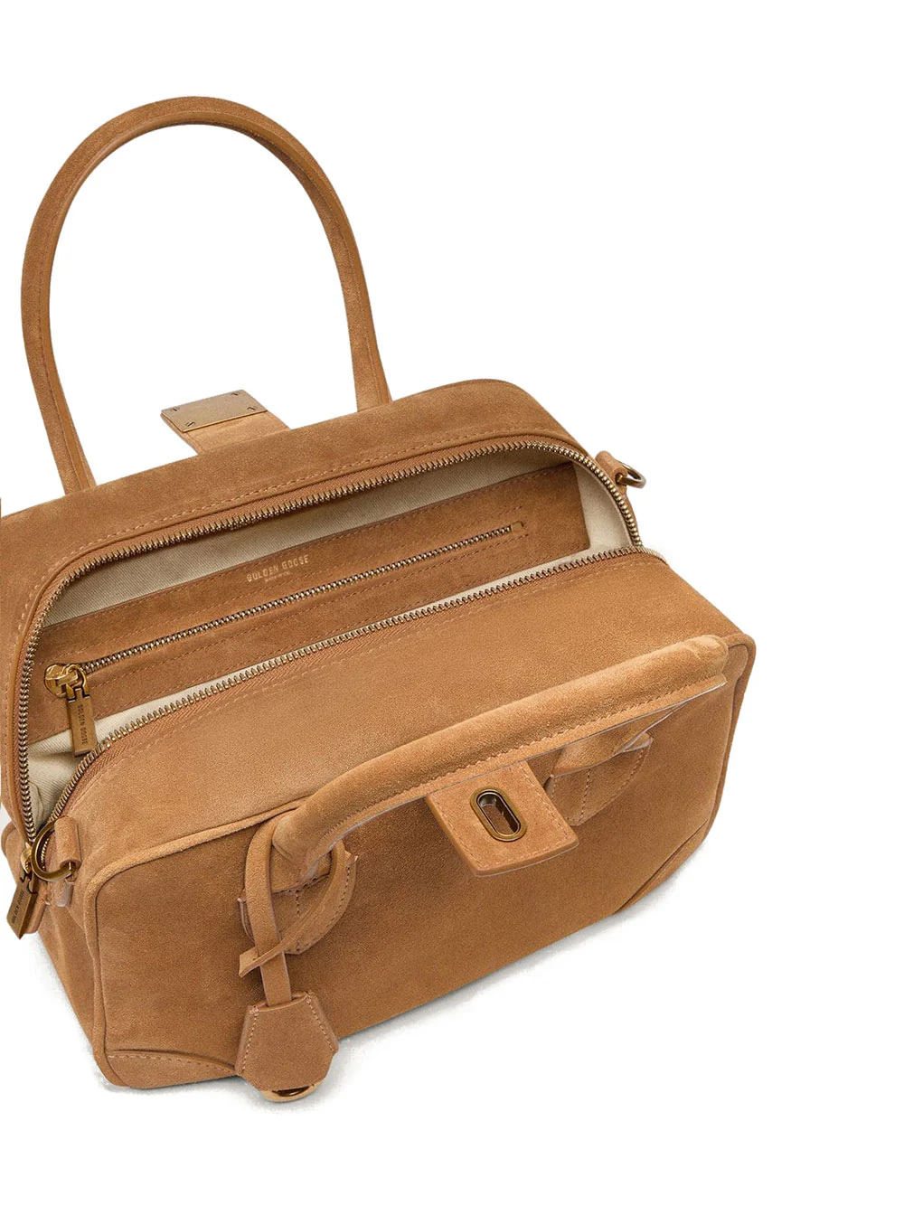 Golden Goose Women Vita Suede Bag With Gold Details - Image 4
