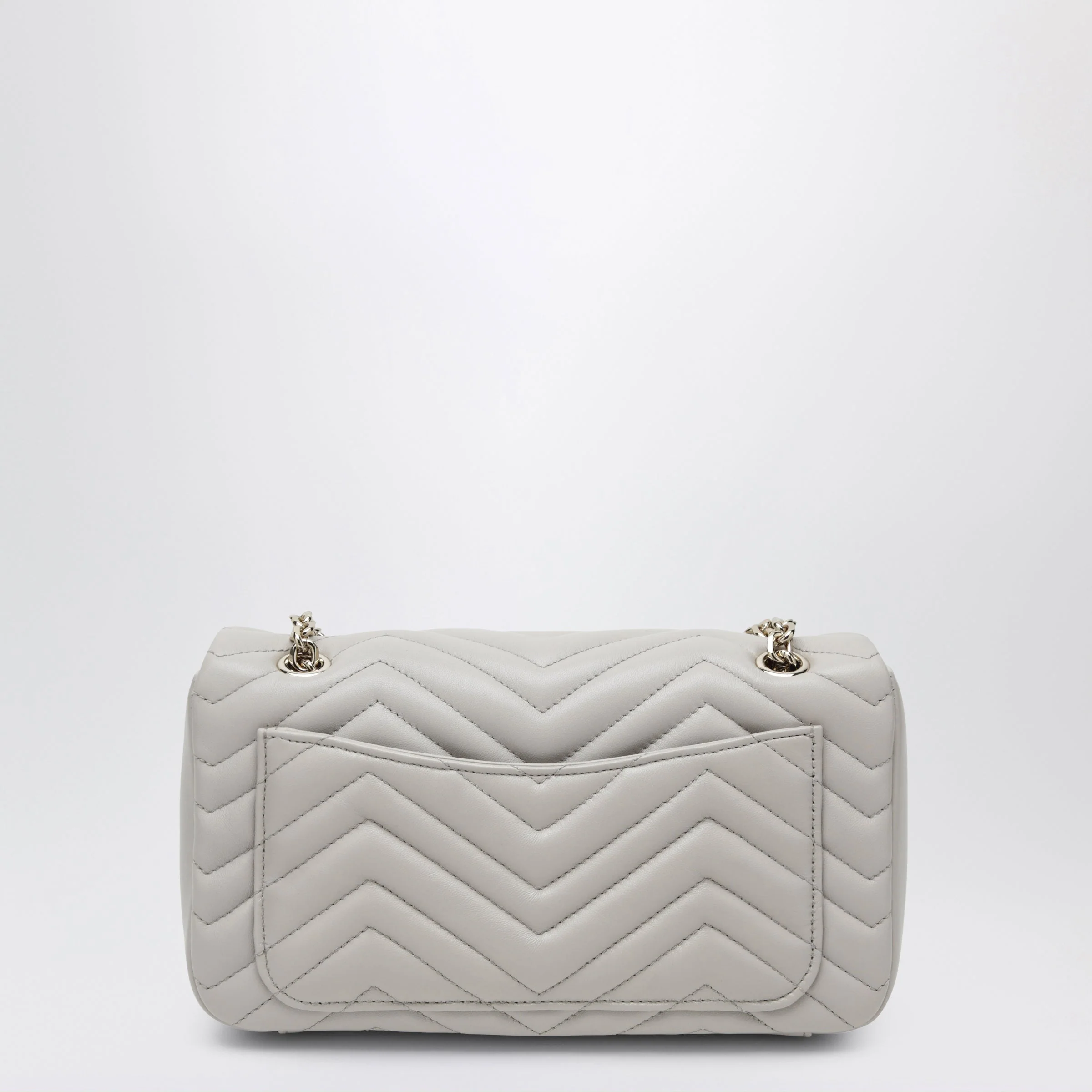 Gucci Gg Marmont Medium Light Grey Shoulder Bag Women - Image 2