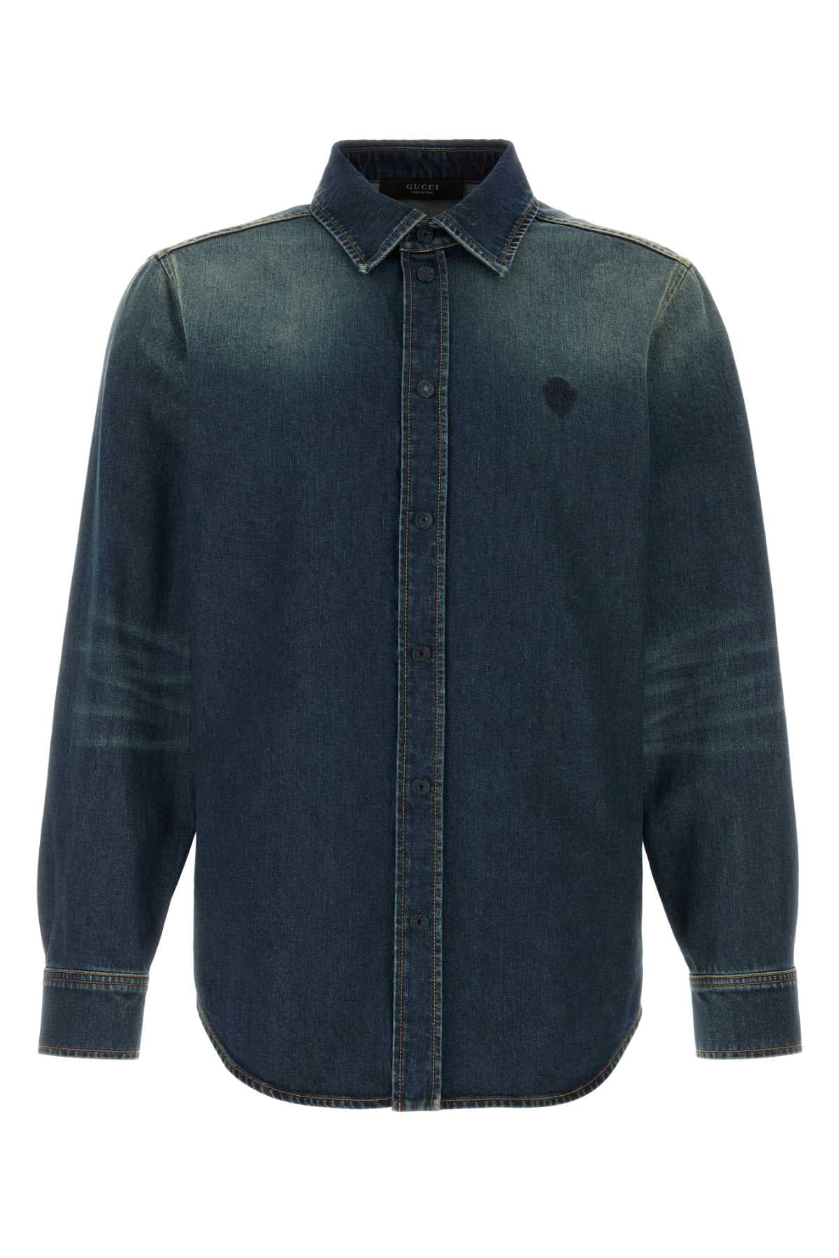 Gucci Men Denim Shirt