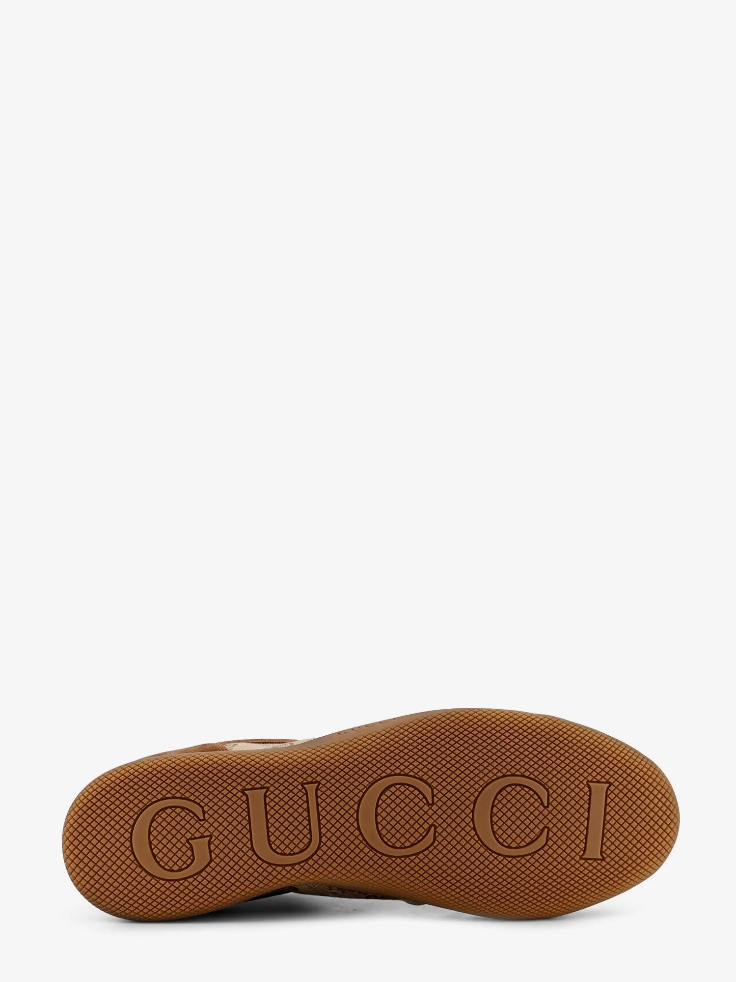 Gucci Men Gucci Shift Suede Sneakers With Gg Supreme Fabric Inserts - Image 5