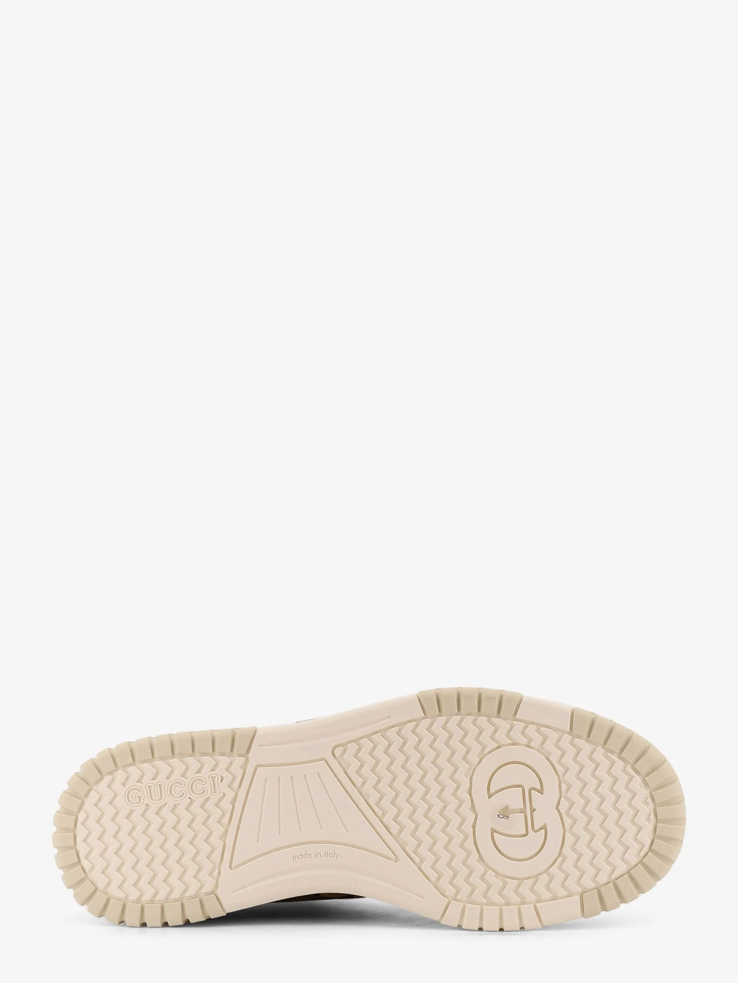 Gucci Men Leather And Suede Low-Top Re-Web Sneakers With Gg Supreme Fabric Inserts - Image 4