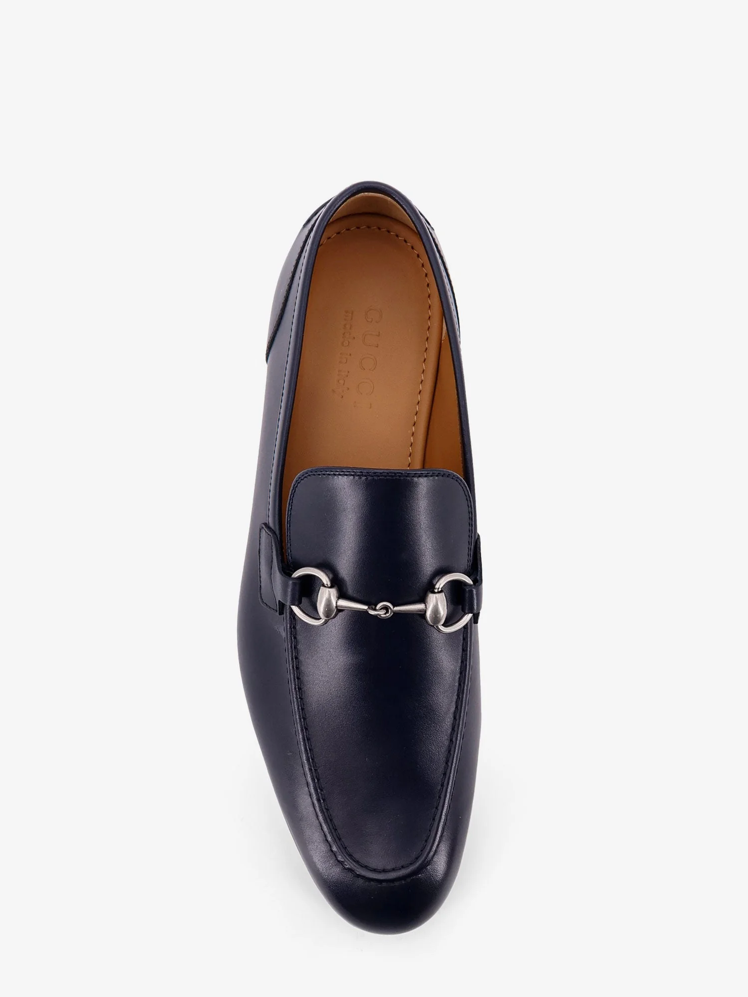 Gucci Men Leather Loafer With Horsebit - Image 5