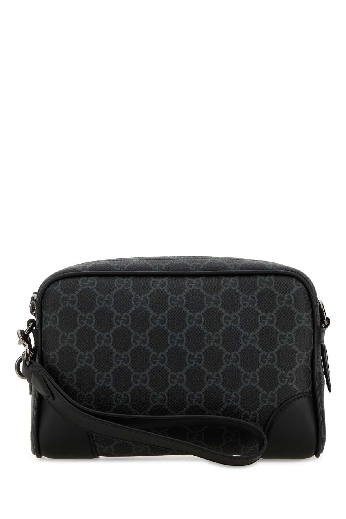 Gucci Men Printed Canvas Small Gg Emblem Crossbody Bag