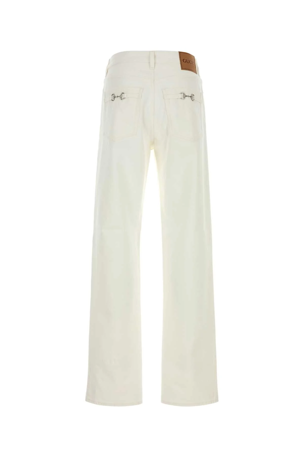 Gucci Men White Denim Jeans - Image 2
