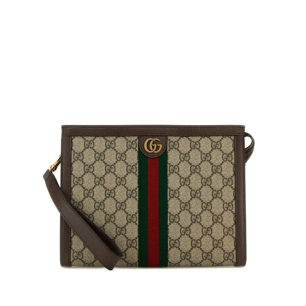 Gucci Neutrals Clutch Bags Men