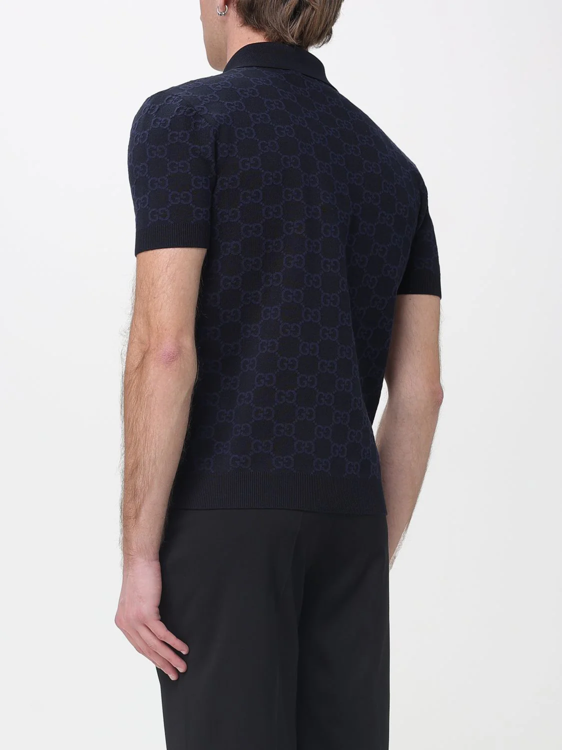 Gucci Polo Shirt Men Blue - Image 3