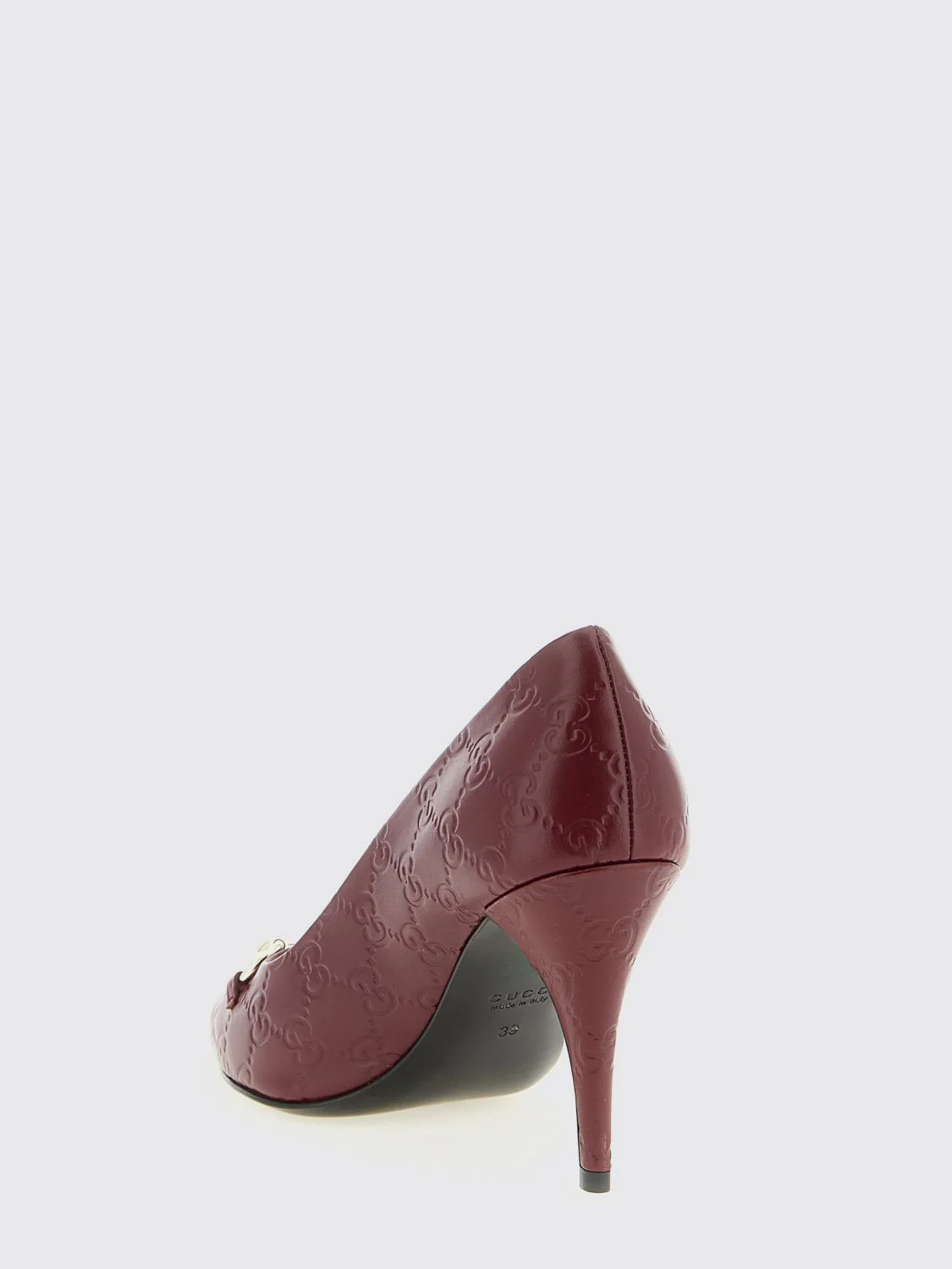 Gucci Pump Woman Burgundy - Image 3