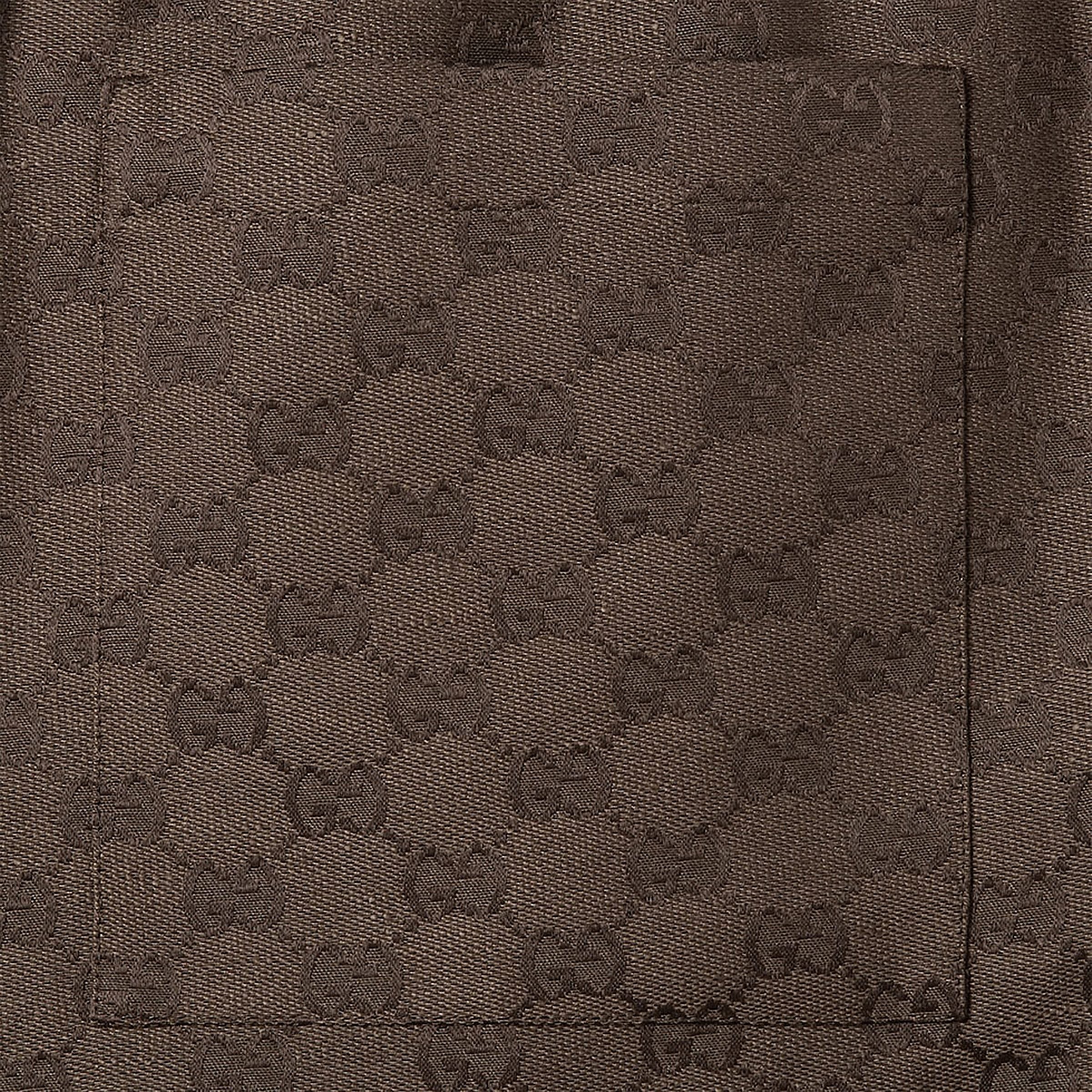 Gucci Shorts In Gg Linen Blend Fabric Men - Image 2