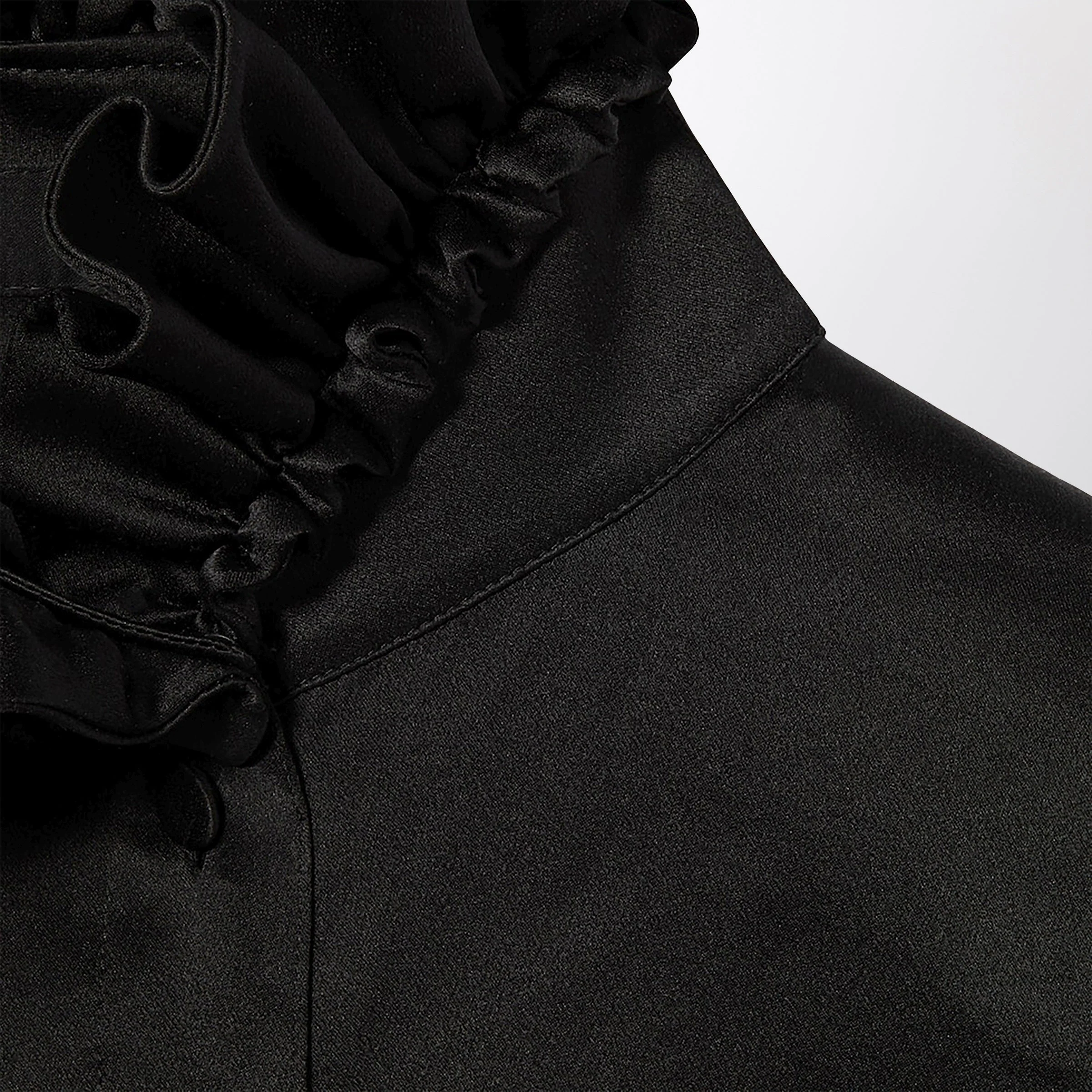 Gucci Silk Satin Shirt With A Knotted Bow Women - Image 2