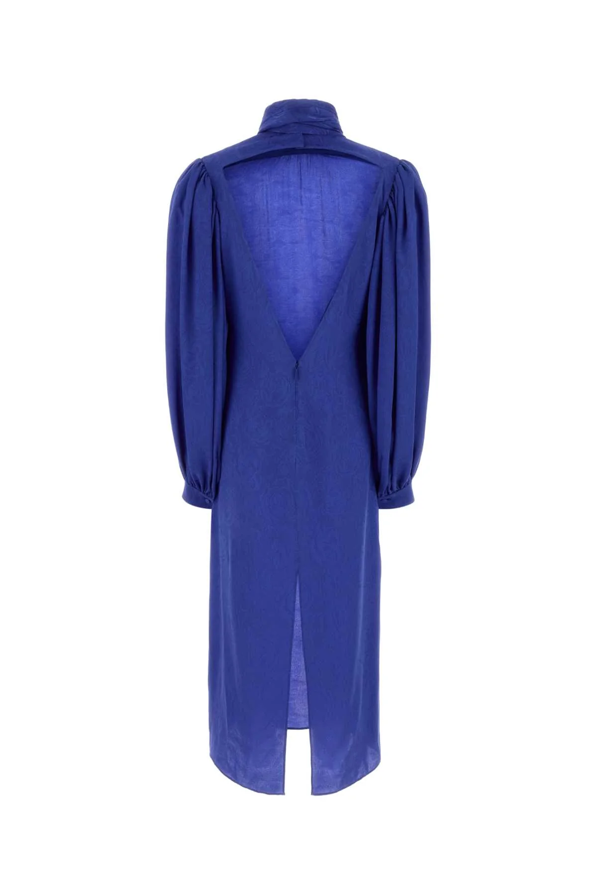 Gucci Women Blue Silk Dress - Image 2