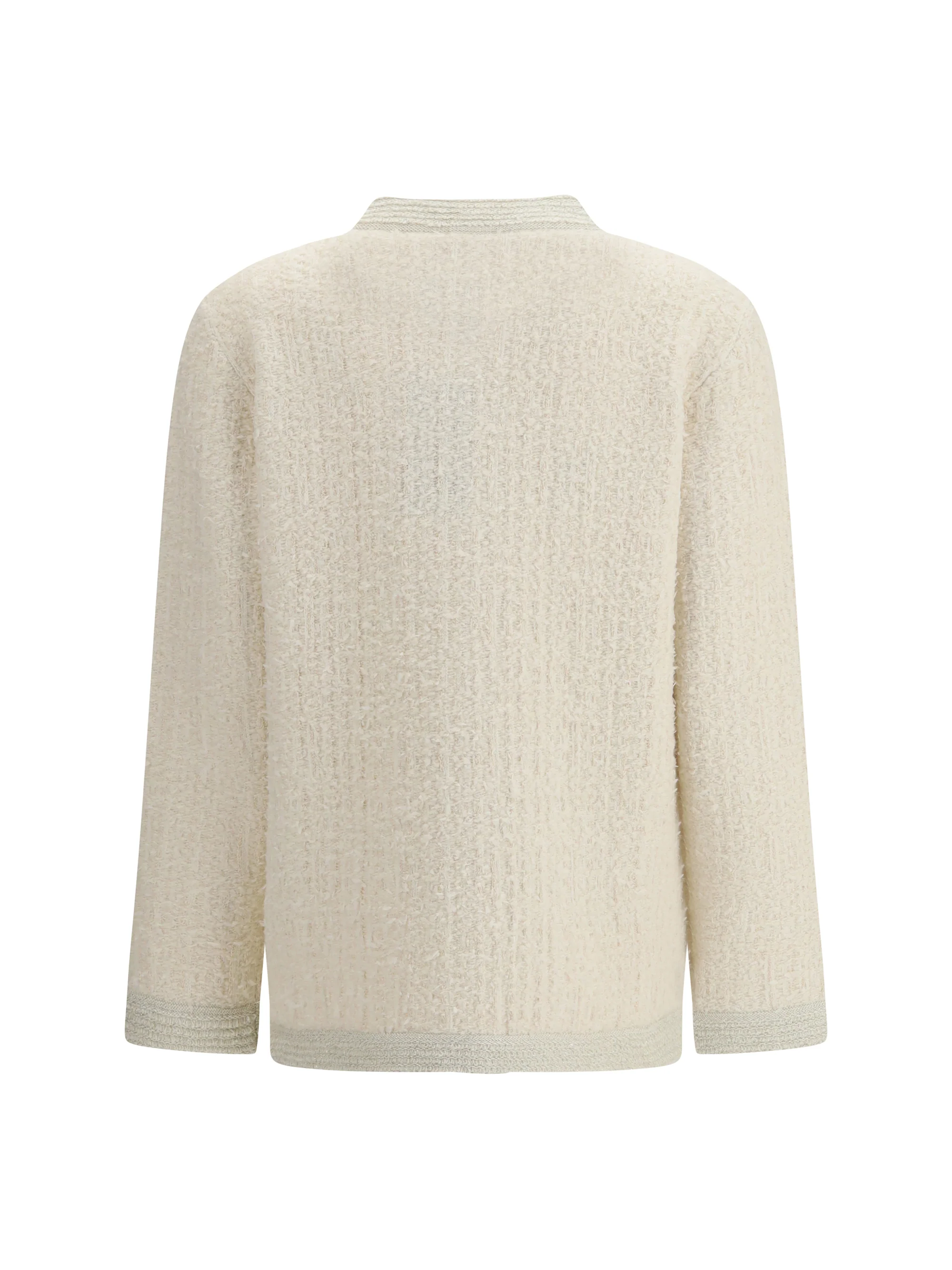 Gucci Women Bouclé Lamé Wool Cardigan - Image 2