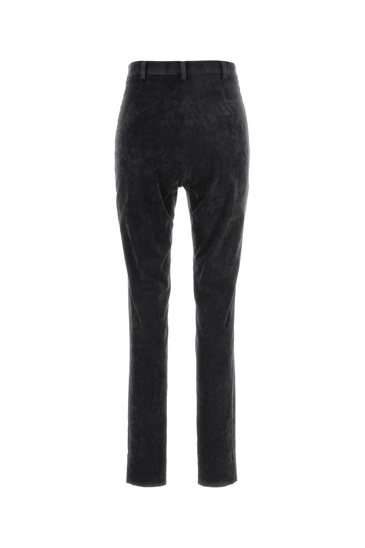 Gucci Women Charcoal Stretch Velvet Pant - Image 2