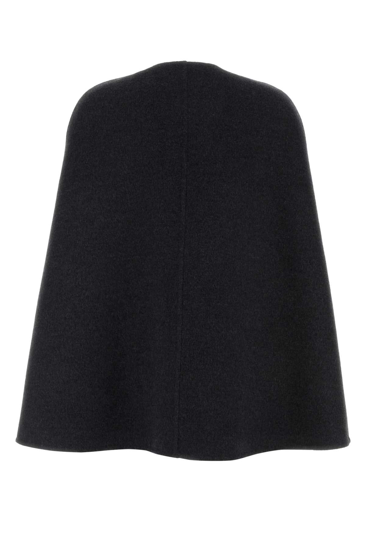 Gucci Women Charcoal Wool Blend Cape - Image 2